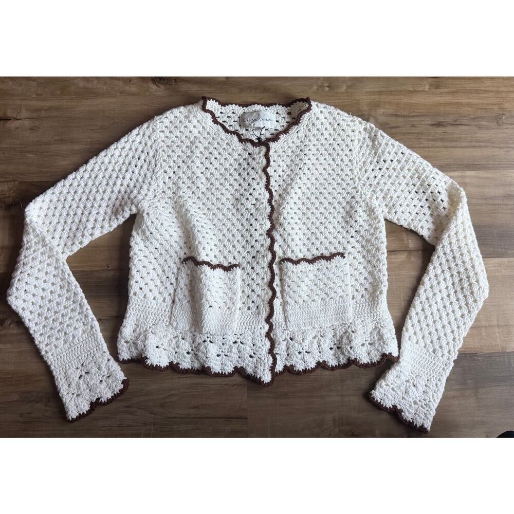 Cara Cara Alma Knit Cotton Cardigan Size XS - Picture 4 of 10